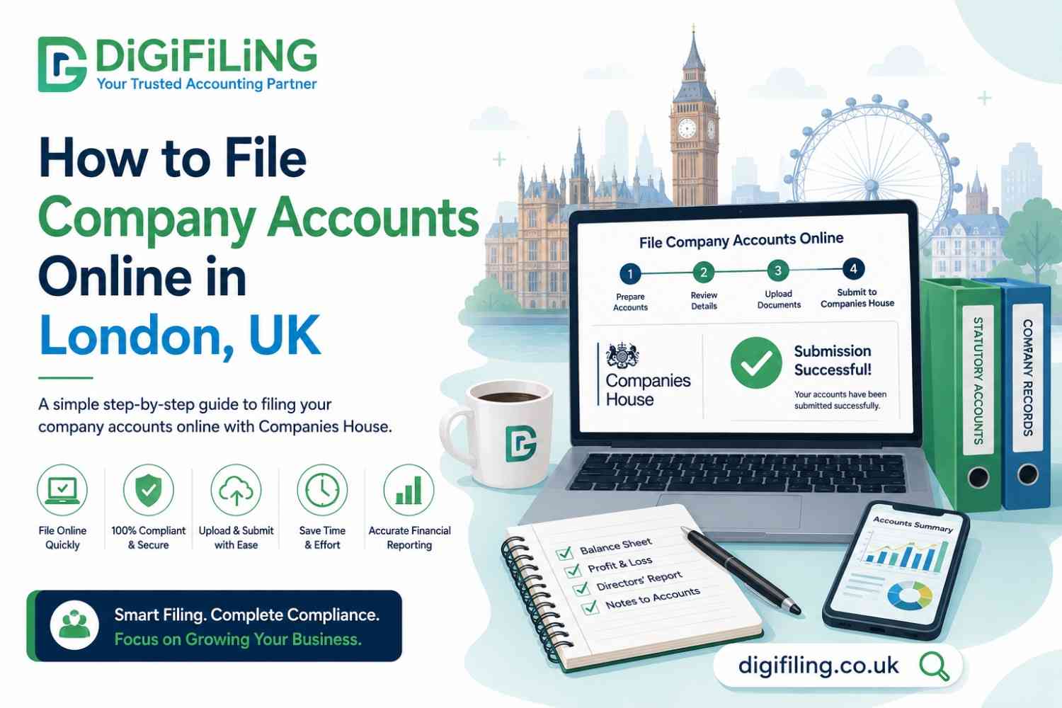 File Company Accounts Online in London